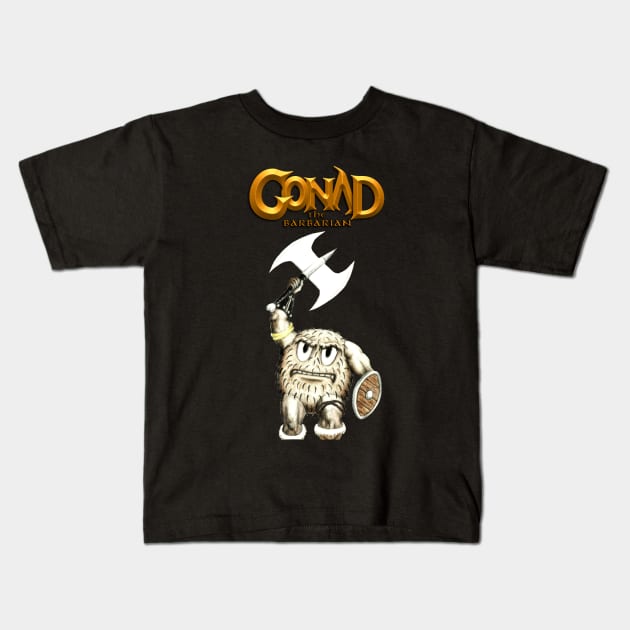 Gonad the Barbarian Kids T-Shirt by Kerchow